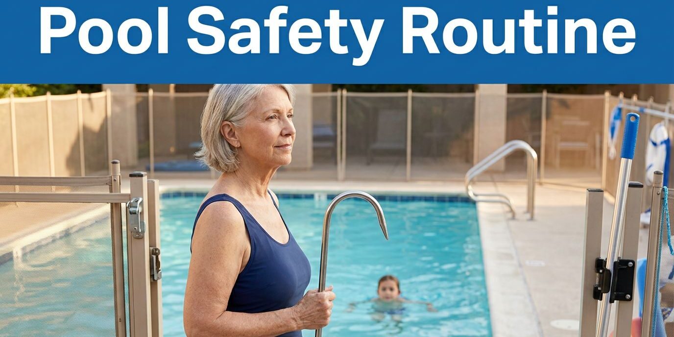 Grandmother Supervising Poolside Activity How I Build a Pool Safety Routine for Grandparents