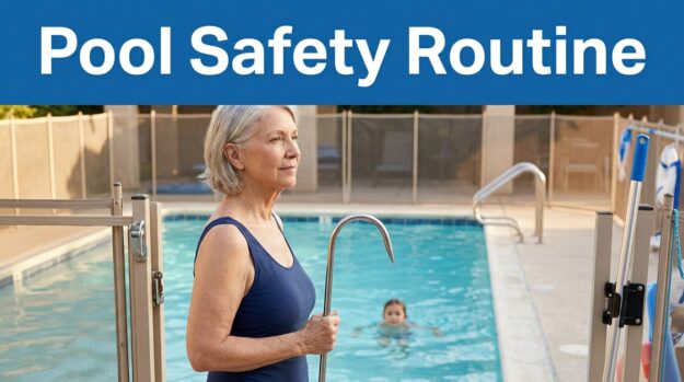 Grandmother Supervising Poolside Activity How I Build a Pool Safety Routine for Grandparents