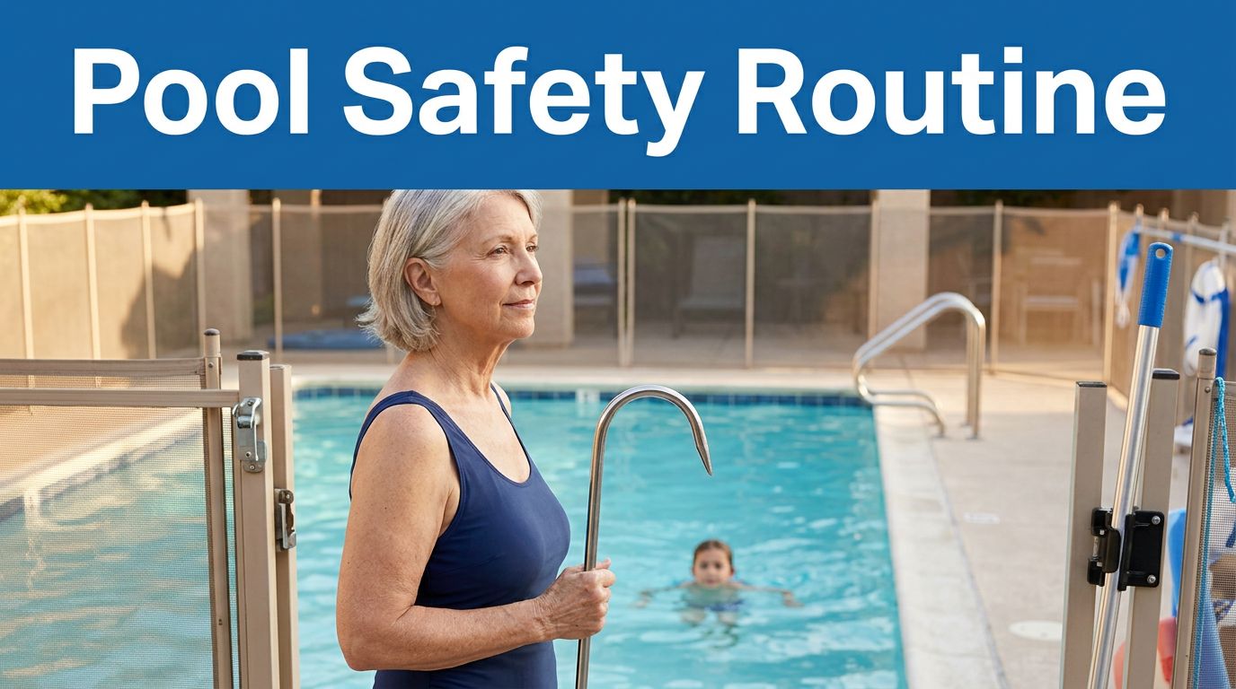 Grandmother Supervising Poolside Activity How I Build a Pool Safety Routine for Grandparents