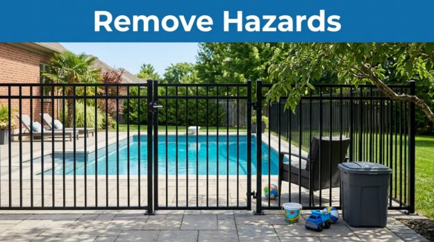 Backyard Pool Safety Barrier Pool Climbing Hazards Parents Can Remove Today