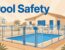 A Florida pool enclosed by a clear safety fence with a secure gate and sunny home behind it.