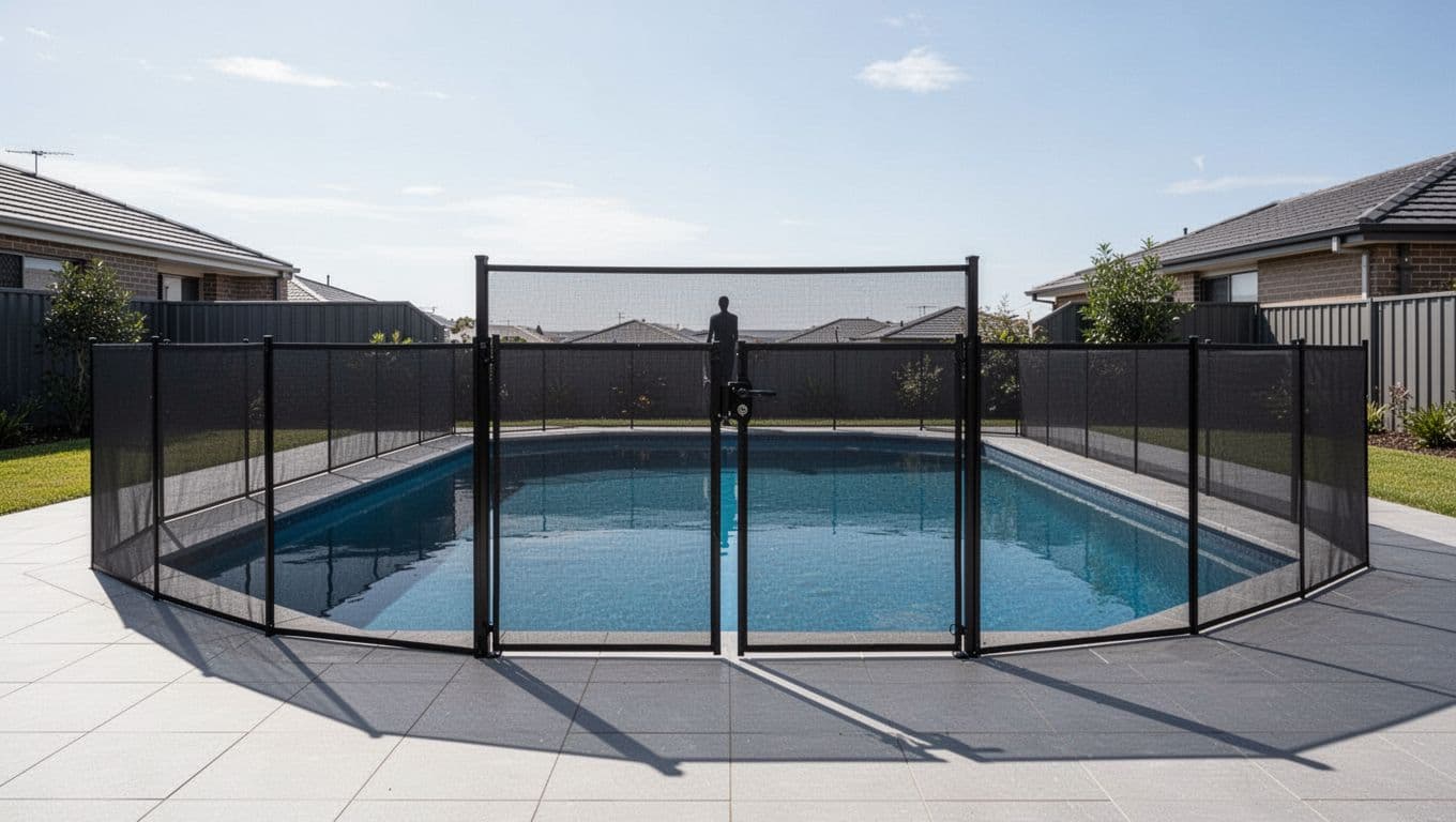 Curved drain cover exposed to Florida sun and pool conditions.