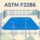 A mesh fence with a self-closing gate surrounds a blue pool beneath the ASTM F2286 headline.